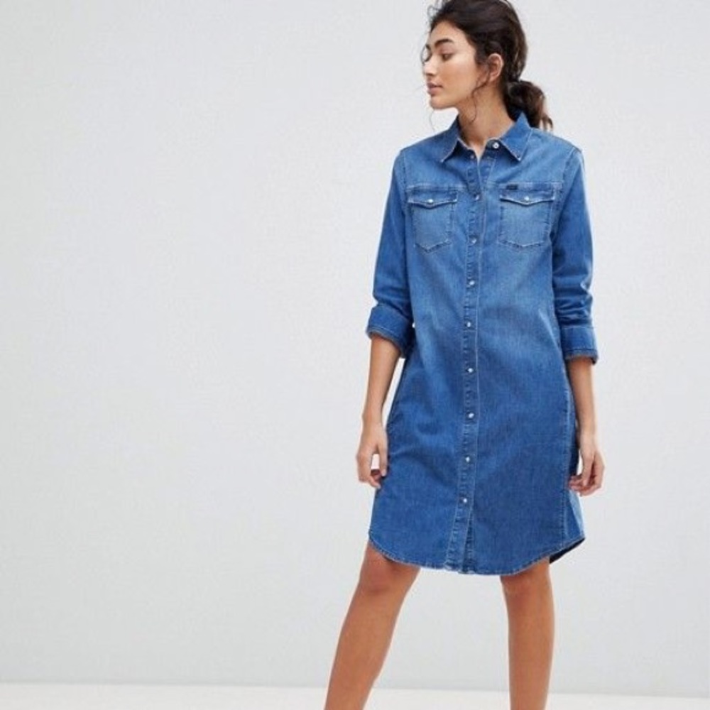 Denim button up shirt dress - Lee Jeans